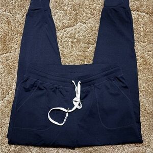 ZYIA Navy Joggers with White Drawstring